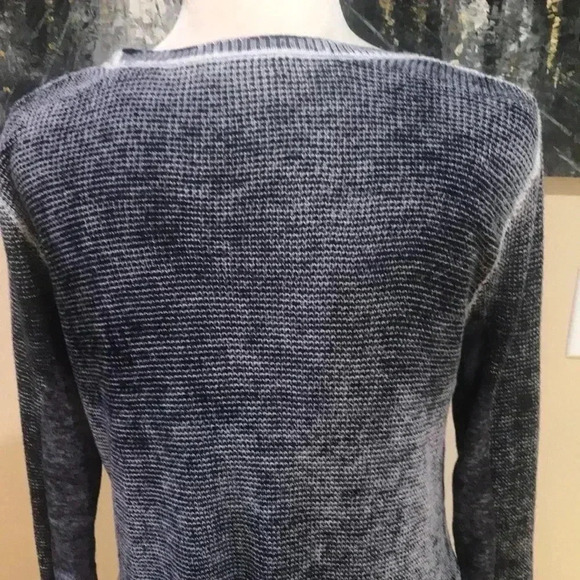 New York & Company Mixed Fabric Cotton Blend Scoop Neck Pullover Sweater-XL - Picture 7 of 8